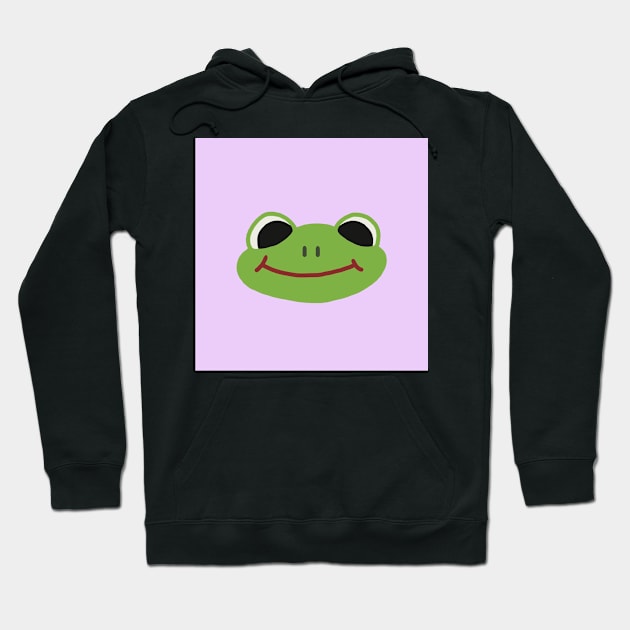 frog (pale purple) Hoodie by blue1983